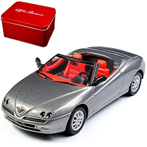 Solido Alfa Romeo Spider 916 5. Generation Cabrio Grau 1994-2005 1/43 Modell Auto von Solido