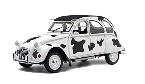 Solido Citroen 2CV6 Vache, 1986, Modellauto, Maßstab 1:18, Kuhmuster, schwarz/weiß von Solido