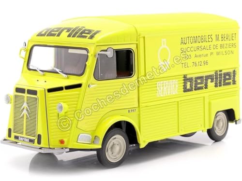 Solido Citroen HY Serv. Berliet, 1969, Modellauto, Maßstab 1:18, gelb von Solido