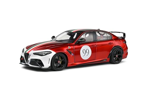 Solido Alfa Romeo Giulia GTA M – Tricolore Mugello 1969 Livery (2022) – Hochwertiges Diecast Modellauto im Maßstab 1:18, italienische Performance-Limousine für Sammler & Motorsport-Fans von Solido