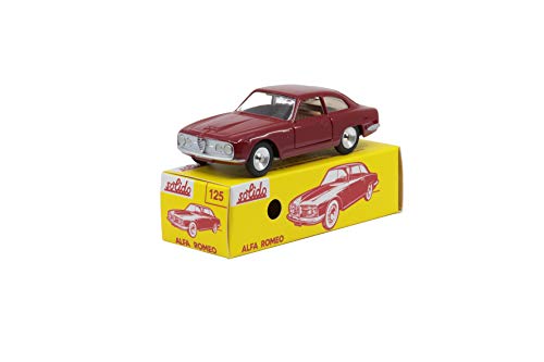 Solido S1001251 Alfa Romeo 2600, 1963-1980, Serie 100, Modellauto, Maßstab 1:43, im Stülpdeckelkarton mit Schiebehülle, rot von Solido