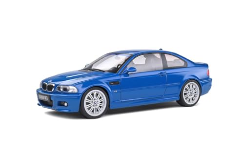 solido S1806502 1:18 2000 BMW E46 M3-Laguna, Blau, Sammlerstück, Miniaturauto, Mehrfarbig von Solido