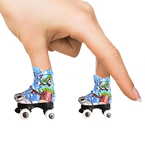 Rollerskates Finger Finger Skateboard Spielzeug -Finger-Skates -Finger-Spielzeug-Set Partygeschenke Geschenk für Kinder Erwachsene von Sollee