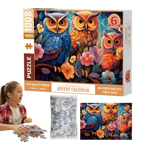 Sollee Weihnachten Adventskalender Puzzle, Weihnachten Countdown Kalender Urlaub Puzzles, Exquisite 2024 Countdown Kalender Puzzles Spaß Weihnachten Puzzle von Sollee