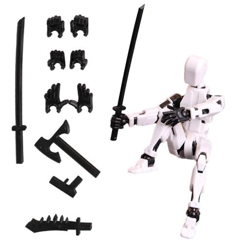 3 Actionfigur – L-ucky 13 Actionfigur -Gedruckter Mehrgelenkiger Beweglicher Roboter, Nova 13 Actionfigur 13 Actionfigur Spielzeug 4 Waffenset 3 Händesets Geschenk Für Kinder Erwachsene von Sollee