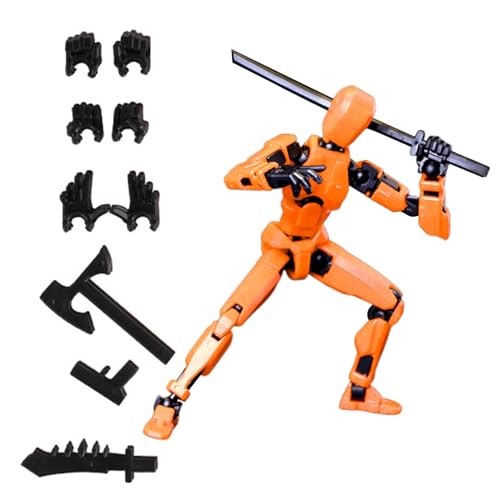 3 Actionfigur – L-ucky 13 Actionfigur 3D-Gedruckter Mehrgelenkiger Beweglicher Roboter, Nova 13 Actionfigur 13 Actionfigur Spielzeug 4 Waffenset 3 Händesets Geschenk Für Kinder Erwachsene von Sollee