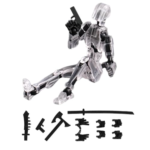 3 Actionfigur – L-ucky 13 Actionfigur -Gedruckter Mehrgelenkiger Beweglicher Roboter, Nova 13 Actionfigur 13 Actionfigur Spielzeug 4 Waffenset 3 Händesets Geschenk Für Kinder Erwachsene von Sollee