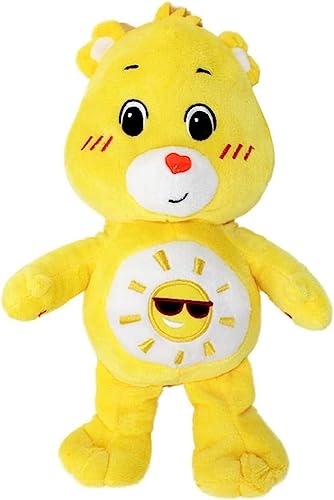 Glücksbärchi Kuscheltier Care Bears Plüsch Plüschfigur XXL 28 cm Teddybär Stofftier Glücksbärchen für Kinder (Sonnenschein Bärchi gelb XXL 28 cm) von Soma