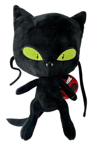 Miraculous Ladybug Cat Noir Plagg Tikki Kwami Lifesize Plagg Kuscheltier Plüsch Plüschtier (Miraculous Plagg 30 cm) von Soma