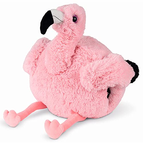 Soma Fußwärmer Handwärmer Kuschelwarmies Kuschelfreunde Wärmekissen Stofftier Kuscheltier Plüschtier (Flamingo, Handwärmer 35 cm x 35 cm x 35 cm) von Soma