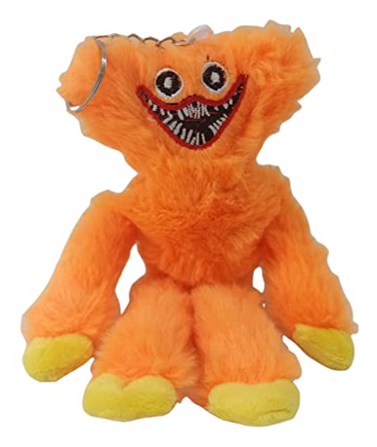 Soma Huggy Wuggy Poppy Playtime 20 cm Huggy Wuggy Kuscheltiere Blau Plüsch New Horror Game Hagiwagi Plüschpuppe für Kinder (20 cm Schlüsselanhänger Orange) von Soma