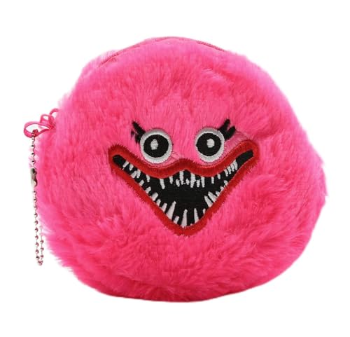 Soma Huggy Wuggy Poppy Playtime Huggy Wuggy 15 cm Portemonnaie Plüsch New Horror Game Hagiwagi Geldbörse für Kinder (pink) von Soma