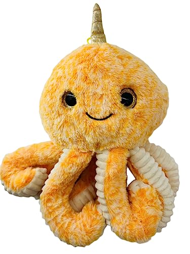 Soma Niedliche Krake Plüsch Spielzeug Octopus Puppe Kuscheltier Cartoon Oktopus Stofftiere Plüschtiere Geburtstag Geschenk XXL (Orange, 34 cm) von Soma