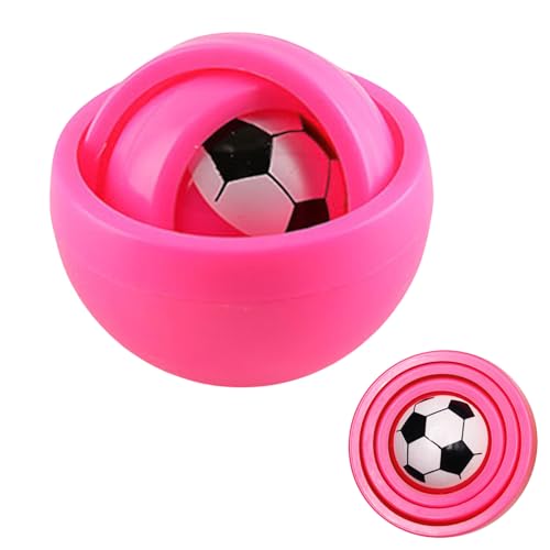 Handkreisel Fidget Toy, 3D Maze Bälle Hand Spielzeug, Leichtes tragbares Gyro Spielzeug, Fidget Spielzeug Sensorisches Spielzeug, Spinner zur Linderung von Handangst (Rosa) von Somerway