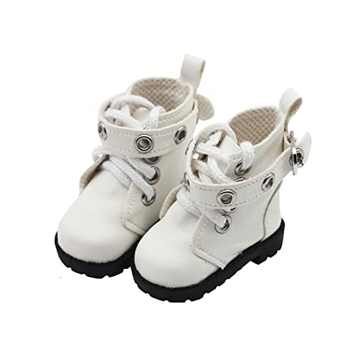 Somerway Schuhe Accessoires 1 Paar Atemberaubende Pretend Game Kunstleder Puppenschuhe Weiß von Somerway