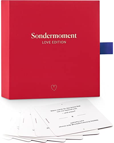 Sondermoment Love Edition - Das Paar-Spiel für besondere Momente, mehr Vertrauen und Liebe | Edles Geschenk zu Weihnachten, Valentinstag, Jahrestag | Tiefgründige Fragen und Challenges von Sondermoment