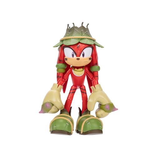 Sonic Prime Knuckles The Dread Actionfigur, beweglich, 12,7 cm Perfekt für jeden Fan. Sammeln Sie die ganze Truppe mit Sonic, Tails Nine, Mr. Dr. Eggman und Thorn Rose von Sonic Prime