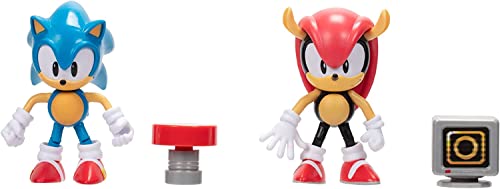 Sonic - The Hedgehog 415564 10cm 2er Pack Sonic & Classic Mighty Figuren, Bunt von SONIC THE HEDGEHOG