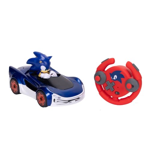 Sonic The Hedgehog - JAKKS Pacific – Ferngesteuertes Fahrzeug Sonic Drift mit Lichteffekten – offizielles Lizenzprodukt des Videospiels – interaktives ferngesteuertes Spielzeug für Kinder Sonic Fans Sonic The Hedgehog - JAKKS Pacific – Ferngesteuertes Fahrzeug Sonic Drift mit Lichteffekten – offizielles Lizenzprodukt des Videospiels – interaktives ferngesteuertes Spielzeug für Kinder Sonic Fans von Sonic The Hedgehog
