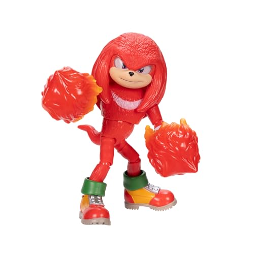 Sonic The Hedgehog Sonic 3 Movie Fire Fist Knuckles Spielzeugfigur von Jakks Pacific, 13 cm groß, hochbeweglich für Jungen/Mädchen, offiziell Lizenziertes Sonic 3 Movie, empfohlen ab 3 Jahren Sonic The Hedgehog Sonic 3 Movie Fire Fist Knuckles Spielzeugfigur von Jakks Pacific, 13 cm groß, hochbeweglich für Jungen/Mädchen, offiziell Lizenziertes Sonic 3 Movie, empfohlen ab 3 Jahren von Sonic The Hedgehog