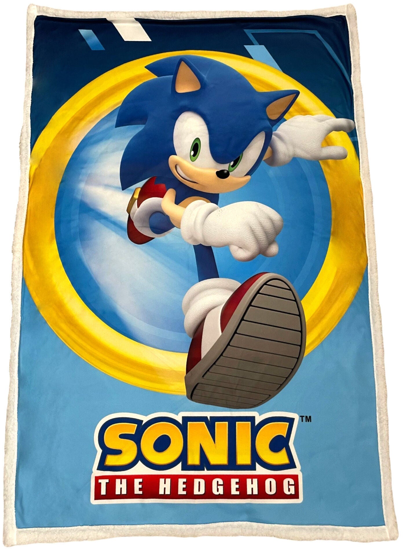 Sonic The Hedgehog  Sherpa Decke, Blau von Sonic