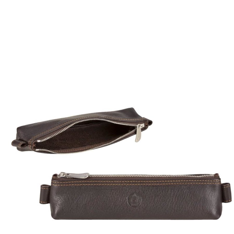 Federmäppchen Leder 19x5cm klein "Kafka" mocca Sonnenleder Federmäppchen Leder 19x5cm klein "Kafka" mocca Sonnenleder von Sonnenleder