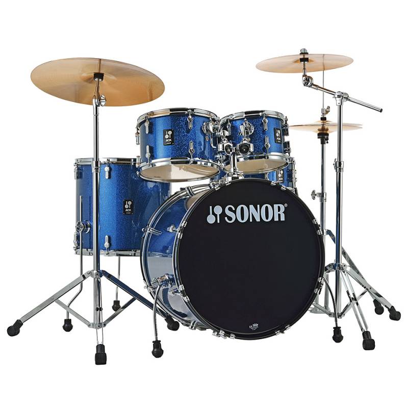 Sonor AQX 22" Blue Ocean Sparkle Stage Set Schlagzeug von Sonor