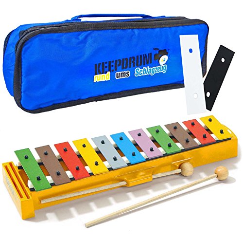 Sonor GS Plus Glockenspiel + 2 Erweiterungs-Klangstäbe Fis/Bb + Tasche in Blau von Sonor