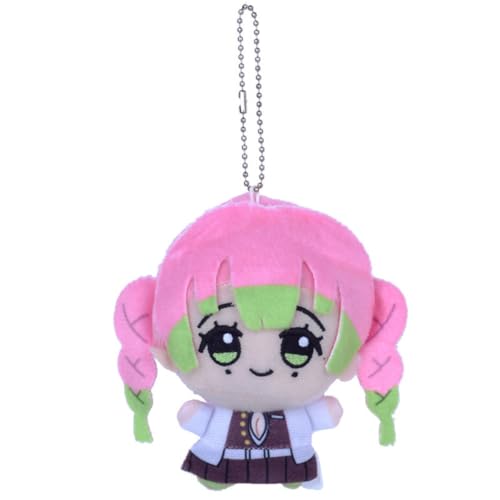 Sonsoke Anime Plüsch-Schlüsselanhänger, Merch, Cosplay, Plüschanhänger, Puppe, Plüschkissen, Dekoration, 15 cm (Kanroji Mitsuri 2) von Sonsoke