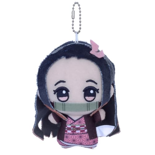 Sonsoke Anime Plüsch-Schlüsselanhänger, Merch, Cosplay, Plüschanhänger, Puppe, Plüschkissen, Dekoration, 15 cm (Nezuko 2) von Sonsoke