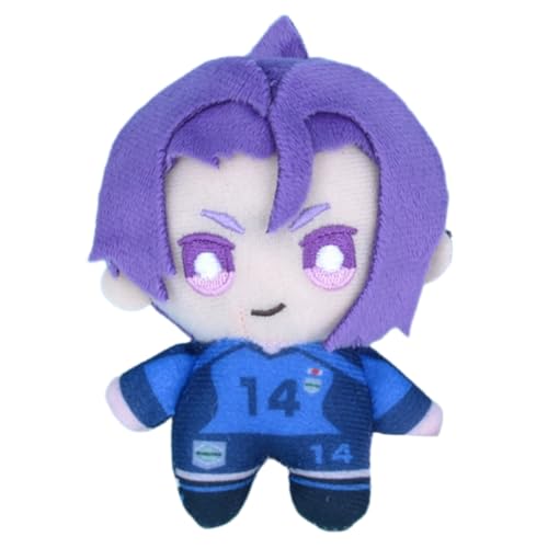 Sonsoke Isagi Yoichi Bachira Meguru Anime Figur Plüsch Schlüsselanhänger Merch Cosplay Plüsch Anhänger Puppe Plüsch Kissen für Halloween Dekorationen 10cm (Reo Mikage 5) von Sonsoke