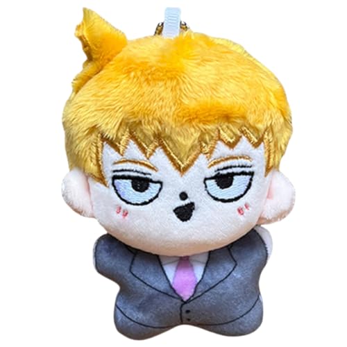 Sonsoke Kageyama Shigeo Reigen Arataka Anime Figur Plüsch Schlüsselanhänger Merch Cosplay Plüsch Anhänger Puppe Plüsch Kissen für Halloween Dekorationen 10cm (Reigen Arataka 1) von Sonsoke