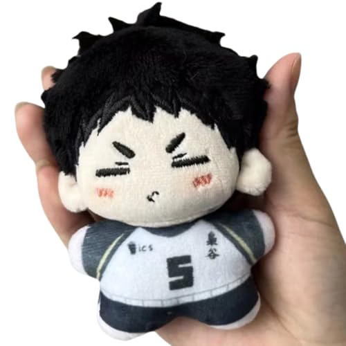 Sonsoke Kotaro Bokuto Shoyo Hinata Anime Figur Plüsch Schlüsselanhänger Merch Cosplay Plüsch Anhänger Puppe Plüsch Kissen für Halloween Dekorationen 10cm (Akaashi Keiji 1) von Sonsoke