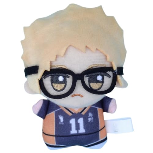 Sonsoke Kotaro Bokuto Shoyo Hinata Anime Figur Plüsch Schlüsselanhänger Merch Cosplay Plüsch Anhänger Puppe Plüsch Kissen für Halloween Dekorationen 10cm (Kei Tsukishima 1) von Sonsoke