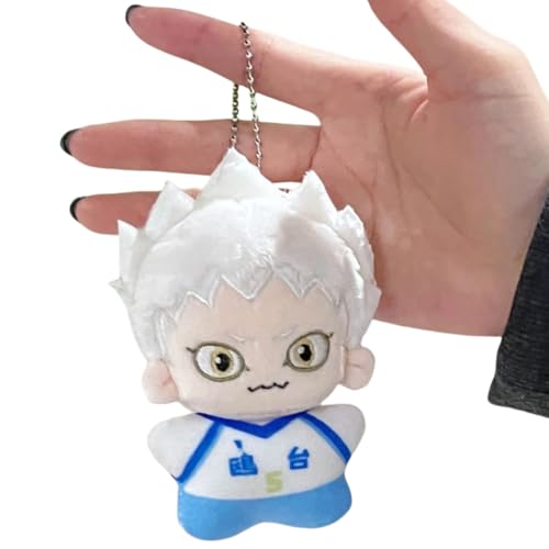 Sonsoke Kotaro Bokuto Shoyo Hinata Anime Figur Plüsch Schlüsselanhänger Merch Cosplay Plüsch Anhänger Puppe Plüsch Kissen für Halloween Dekorationen 10cm (Korai Hoshiumi) von Sonsoke