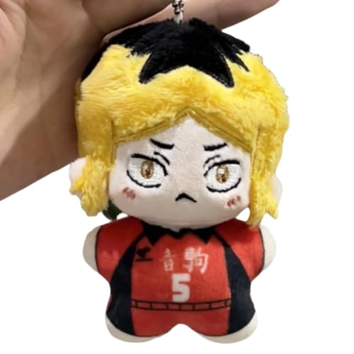 Sonsoke Kotaro Bokuto Shoyo Hinata Anime Figur Plüsch Schlüsselanhänger Merch Cosplay Plüsch Anhänger Puppe Plüsch Kissen für Halloween Dekorationen 10cm (Kozume Kenma 2) von Sonsoke