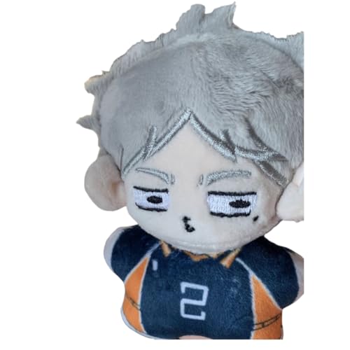 Sonsoke Kotaro Bokuto Shoyo Hinata Anime Figur Plüsch Schlüsselanhänger Merch Cosplay Plüsch Anhänger Puppe Plüsch Kissen für Halloween Dekorationen 10cm (Sugawara Koushi) von Sonsoke