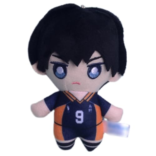 Sonsoke Kotaro Bokuto Shoyo Hinata Anime Figur Plüsch Schlüsselanhänger Merch Cosplay Plüsch Anhänger Puppe Plüsch Kissen für Halloween Dekorationen 10cm (Tobio Kageyama 1) von Sonsoke