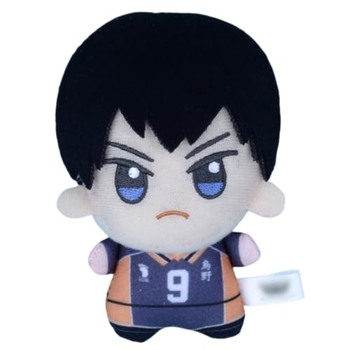 Sonsoke Kotaro Bokuto Shoyo Hinata Anime Figur Plüsch Schlüsselanhänger Merch Cosplay Plüsch Anhänger Puppe Plüsch Kissen für Halloween Dekorationen 10cm (Tobio Kageyama 2) von Sonsoke