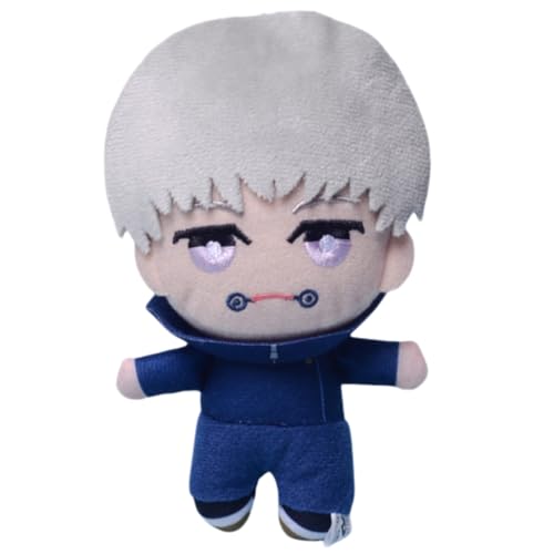 Sonsoke Satoru Gojo Geto Suguru Anime Figur Plüsch Schlüsselanhänger Merch Cosplay Plüsch Anhänger Puppe Plüsch Kissen für Halloween Dekorationen 10cm (Inumaki Toge) von Sonsoke