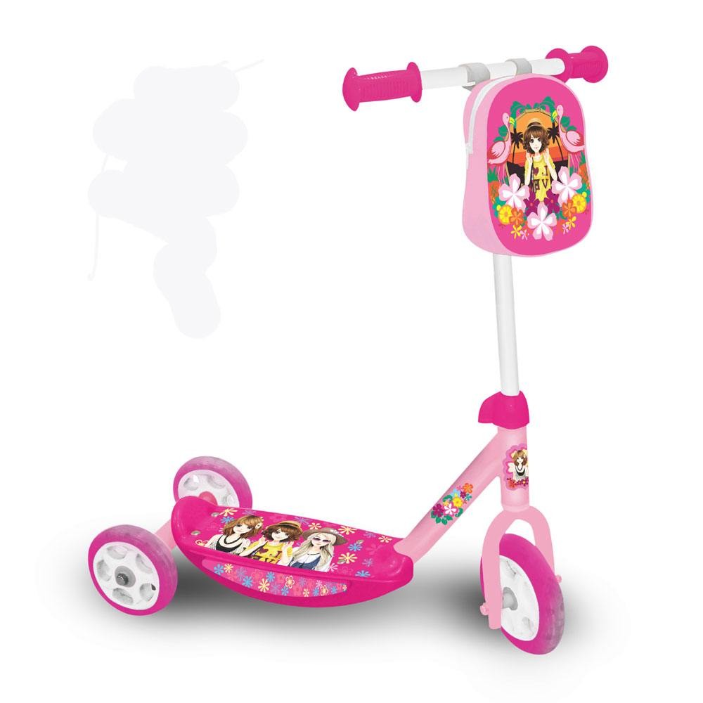 Mädchen Kinderroller mit Tasche von Sonstige