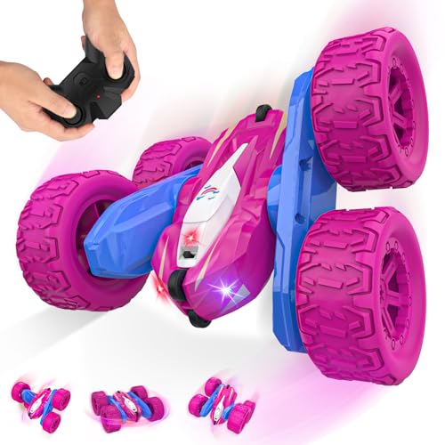 Ferngesteuertes Auto Kinder Spielzeug, 2.4Ghz Doppelseitig 360° Flips RC Drift Car Auto Offroad Rennauto, Kinderspielzeug Indoor Outdoor Auto Spiele Geschenke für Junge Mädchen ab 3 4 5 6 7 8 9+ Jahre von Sootouo