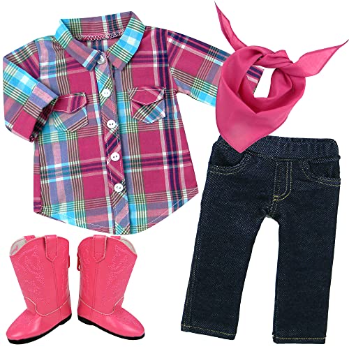 Sophias by Teamson Kids Doll Bluse, Jeggings, Bandana und Stiefel für 18 "Puppen von Sophia's