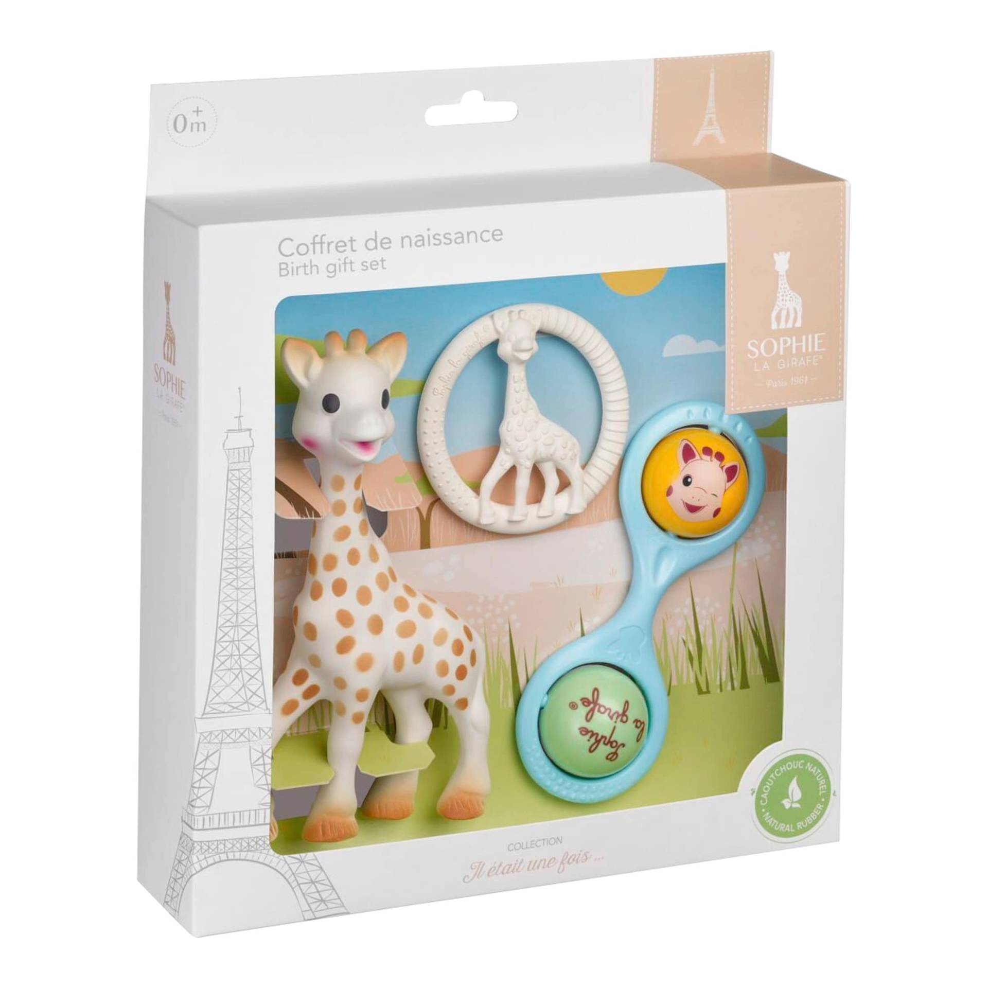Sophie La Girafe 5 Sinne Geschenkset mit Greifling aus Naturkautschuk, Rassel und Beißring Sophie La Girafe 5 Sinne Geschenkset mit Greifling aus Naturkautschuk, Rassel und Beißring von Sophie la Girafe