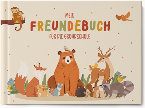 Sophies Kartenwelt Mein Freundschaftsbuch - Freundebuch Grundschule - Geschenkidee Einschulung Mädchen und Jungs - Freundebuch Schule Jungen Mädchen von Sophies Kartenwelt