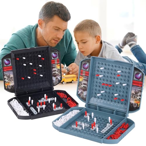 Sophisticate Seeschlacht Spiel, Schiffe Versenken Flottenmanöver Gesellschaftsspiel Brettspiel, Schiffe Versenken Brettspiel, Strategie Brettspiel Seeschlacht Spielzeug für Kinder ab 4 Jahren von Sophisticate