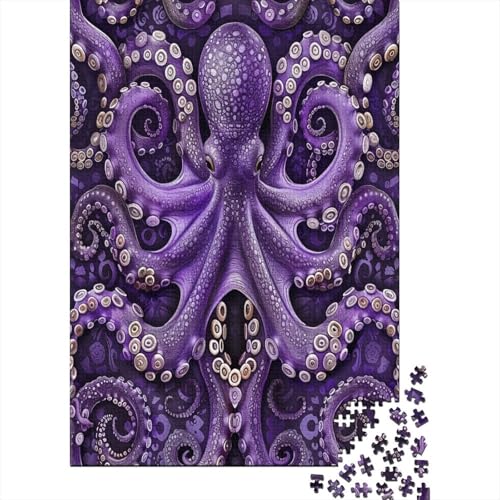 Oktopus Puzzlespiel 1000 Teile Jigsaw Puzzle 1000 Puzzle FüR Erwachsene Kinder Senioren Erwachsenen Puzzlespiel Puzzel 1000pcs (75x50cm) von SorEci