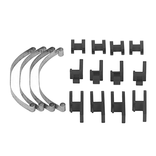 Federsteg-Set für RC Auto, 1 Satz Stahlstange für Armbrustaufhängung, Starre Stahlstange für Armbrustaufhängung für Auto B4 24 1/16 RC (Schwarz) von Sorandy