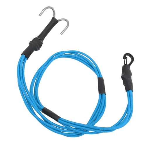 Sorandy 4-in-1 Elastisches RC-Windenseil, 580 Mm RC-Autozubehörgurt, Elastischer RC-Crawler-Windengurt mit Legierungshaken, RC-Windenseil-Legierungshaken für Dachgepäck (Blue) von Sorandy