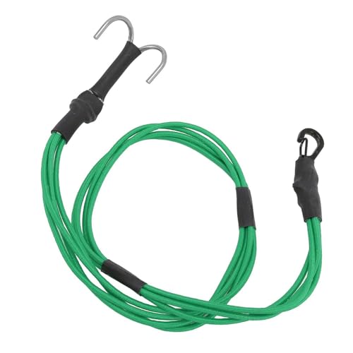 Sorandy 4-in-1 Elastisches RC-Windenseil, 580 Mm RC-Autozubehörgurt, Elastischer RC-Crawler-Windengurt mit Legierungshaken, RC-Windenseil-Legierungshaken für Dachgepäck (Green) von Sorandy